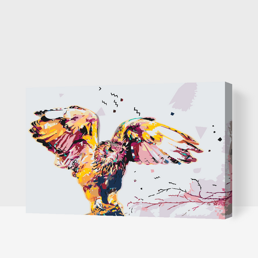 Paint by number - Gylden Sneugle