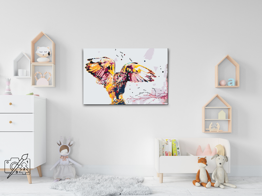 Paint by number - Gylden Sneugle