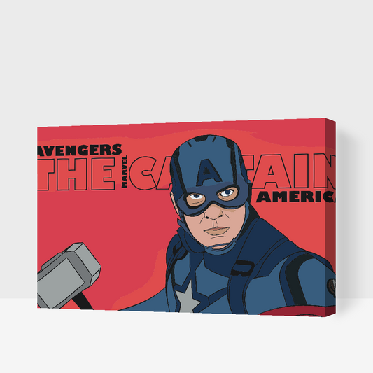 Paint by number - Captain America 1