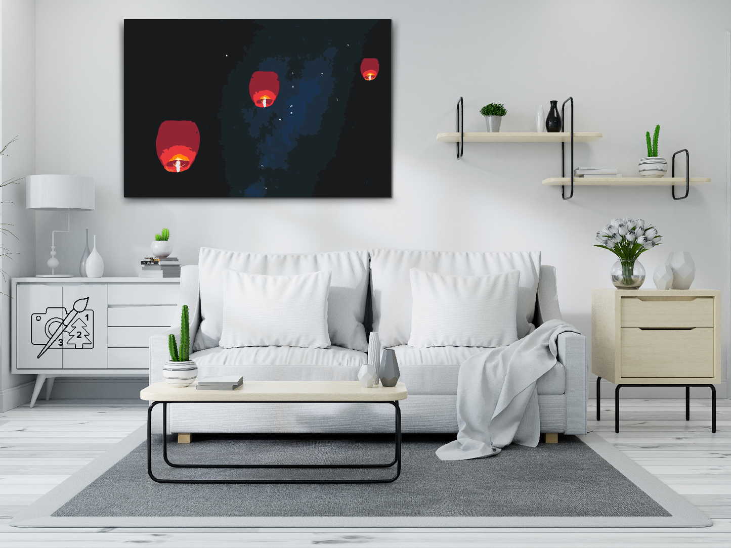 Paint by number - Lykkens Lanterner