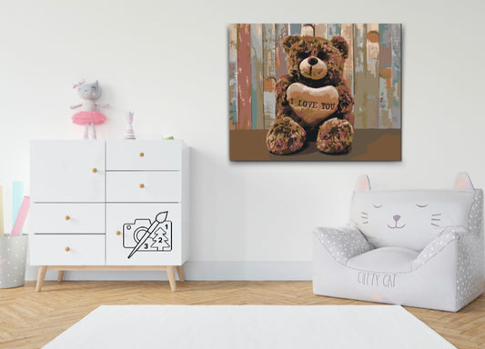 Paint by number - Jeg elsker dig, Teddy