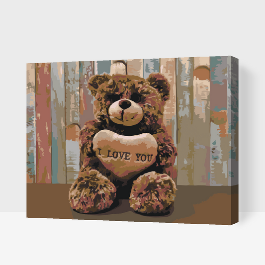Paint by number - Jeg elsker dig, Teddy