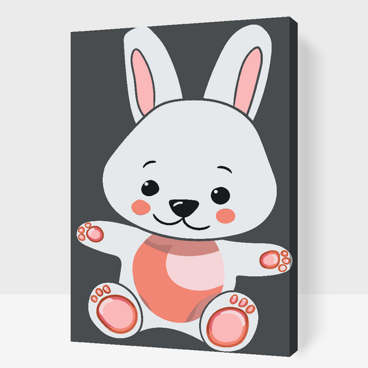 Paint by number - Kanin på et kram