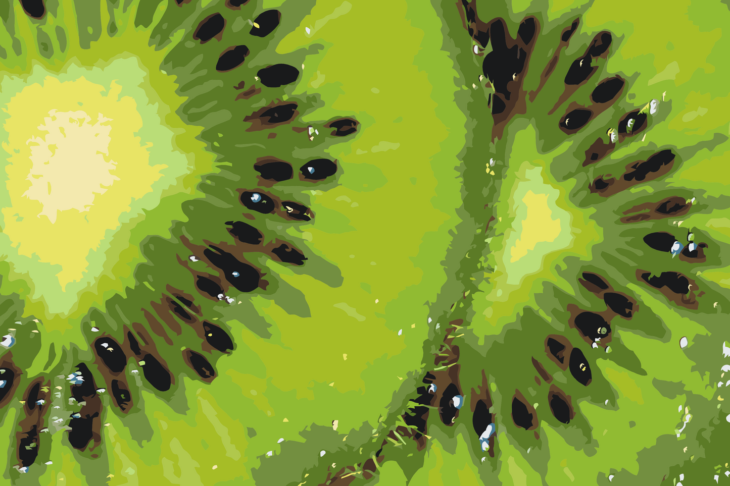 Paint by number - Kiwi-baggrund