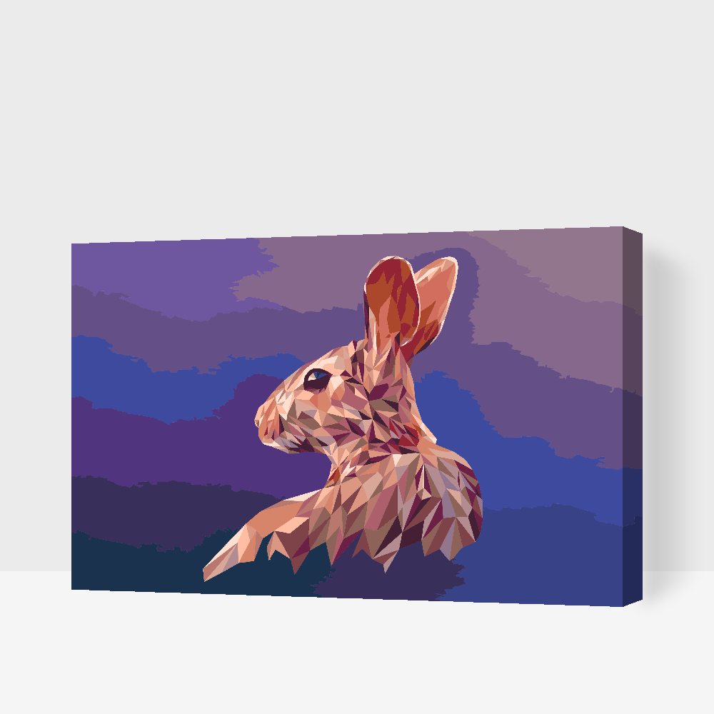 Paint by number - Vektorkanin