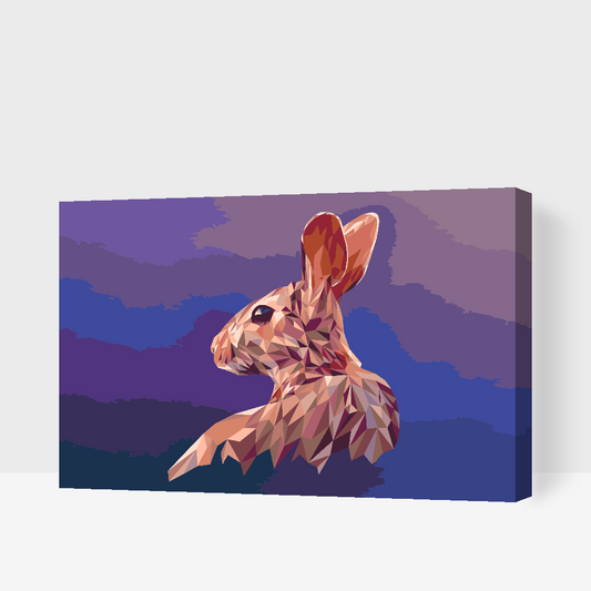 Paint by number - Vektorkanin