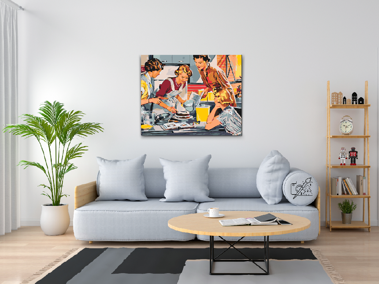 Paint by number - Bage en kage