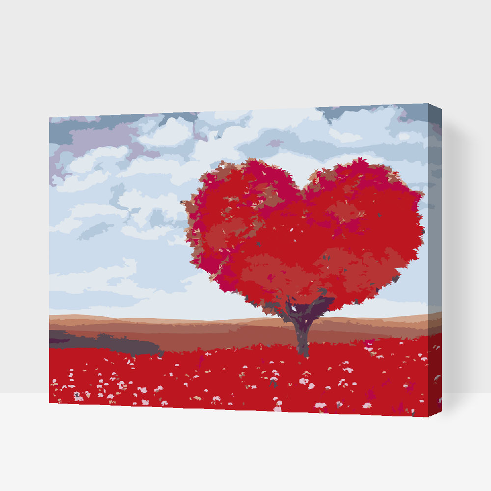 Paint by number - Love Tree