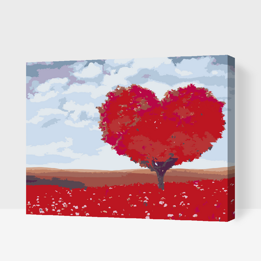 Paint by number - Love Tree