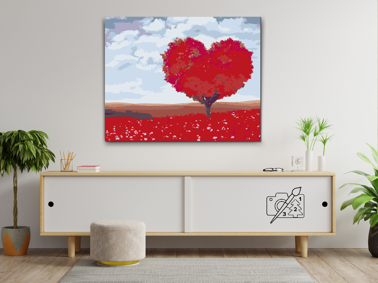 Paint by number - Love Tree
