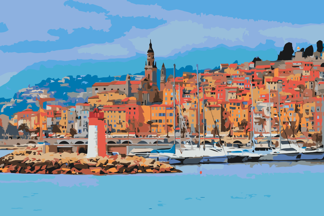 Paint by number - Menton