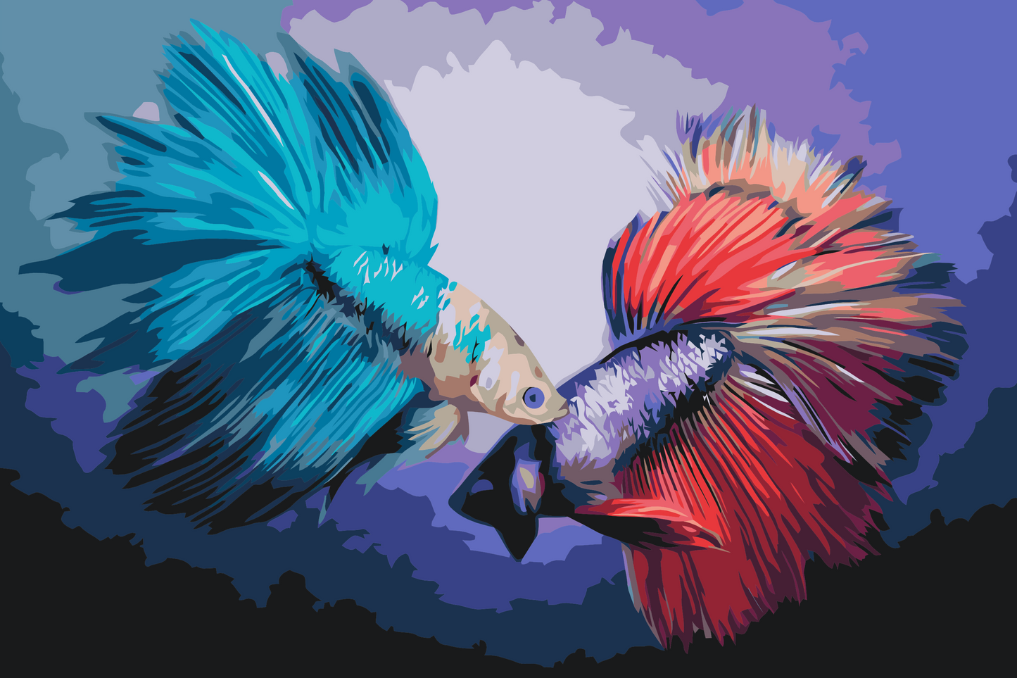 Paint by number - To Fisk