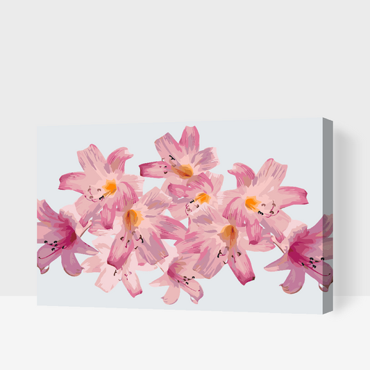Paint by number - Pink Lilies 2