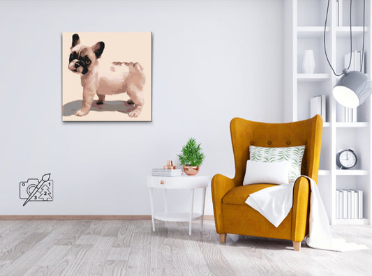 Paint by number - Fransk bulldog