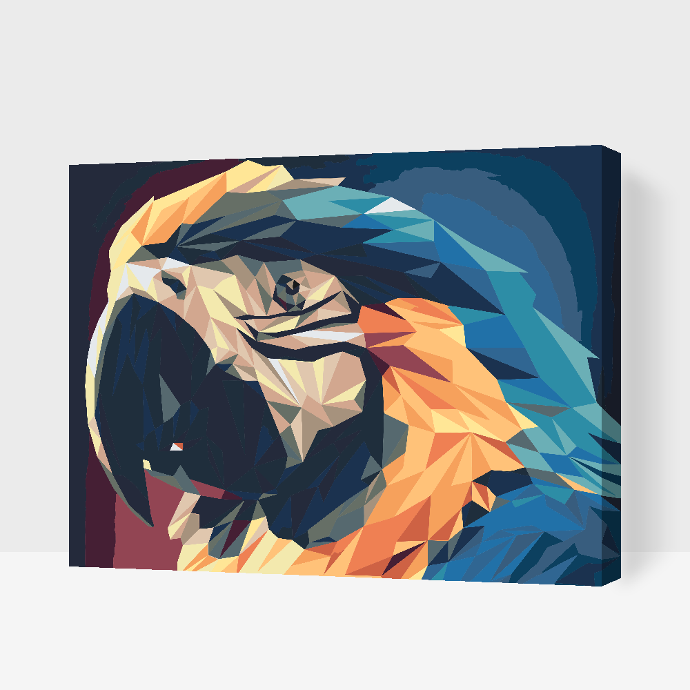 Paint by number - Ara Parrot 2
