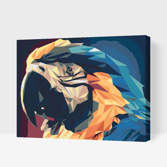Paint by number - Ara Parrot 2