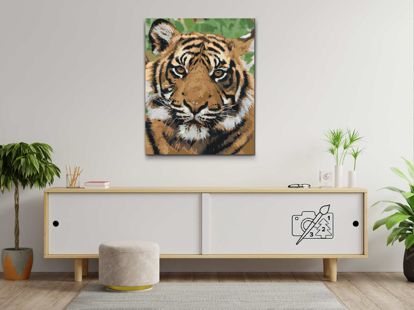 Paint by number - Tiger Head 2