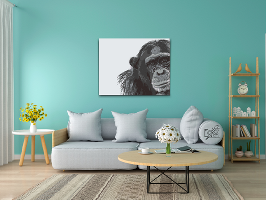 Paint by number - Chimpanse