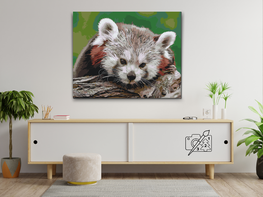 Paint by number - Red Panda