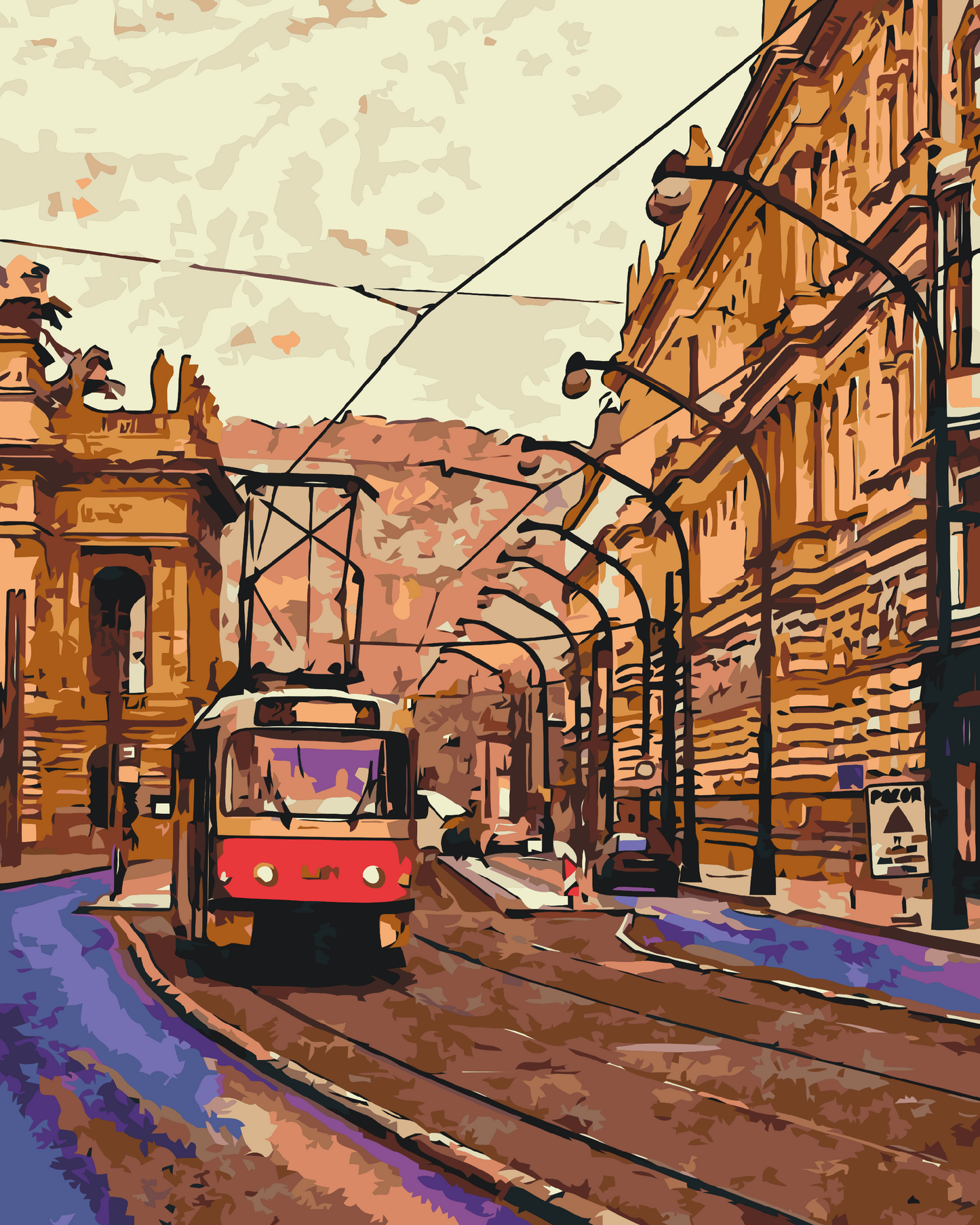 Paint by number - Prag Sporvogn