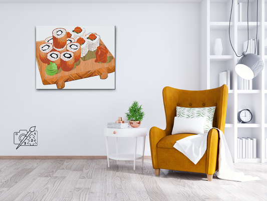 Paint by number - Sushi