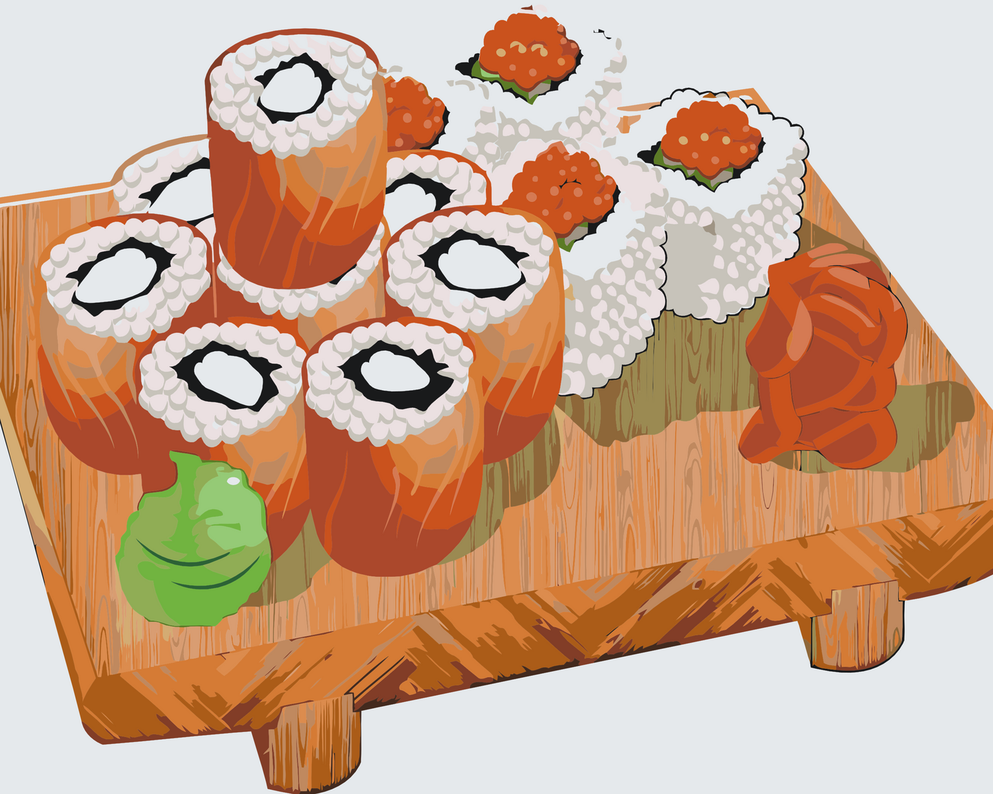 Paint by number - Sushi