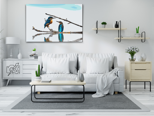 Paint by number - Isfugl ved vandet