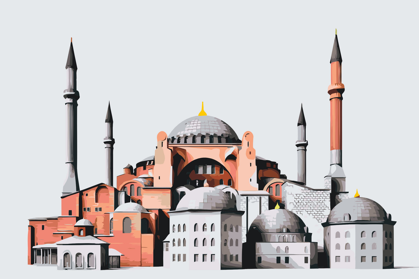 Paint by number - Hagia Sophia