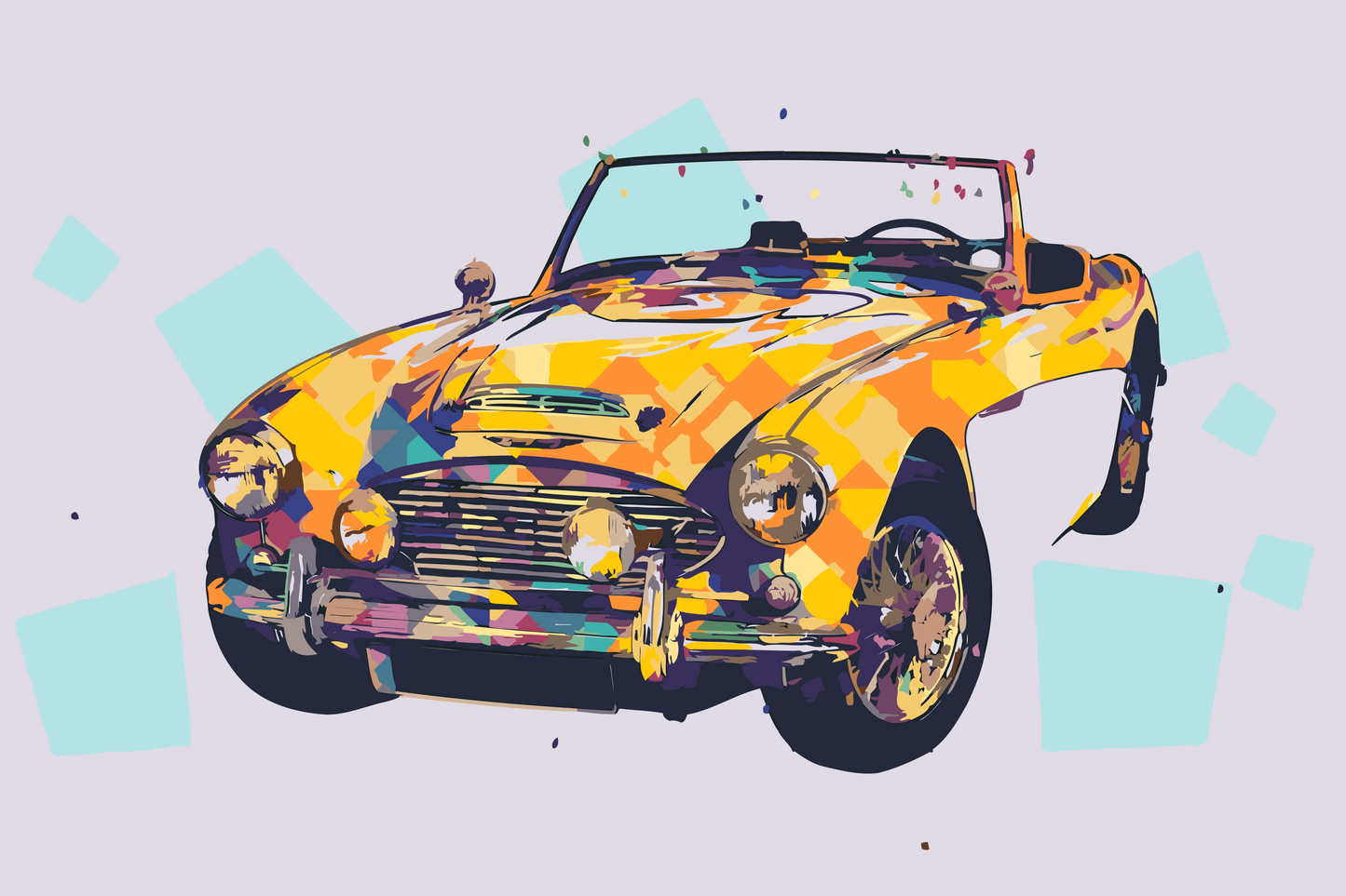 Paint by number - Austin Healey