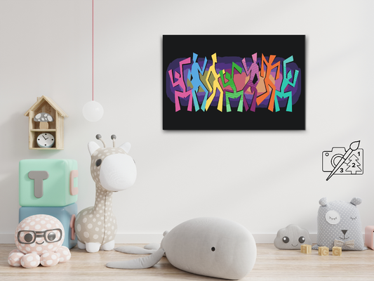 Paint by number - Farverig dans
