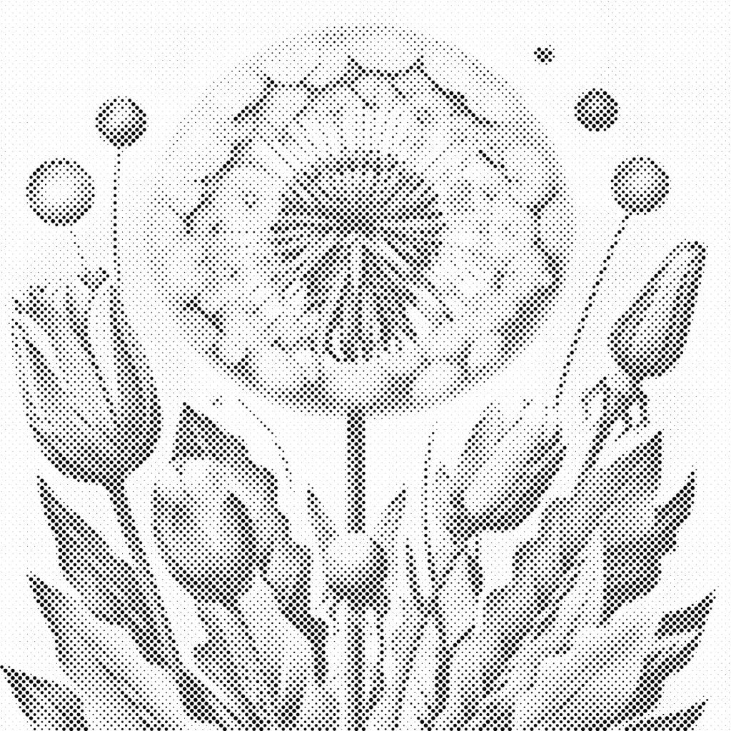 Dotting - Malede blomster