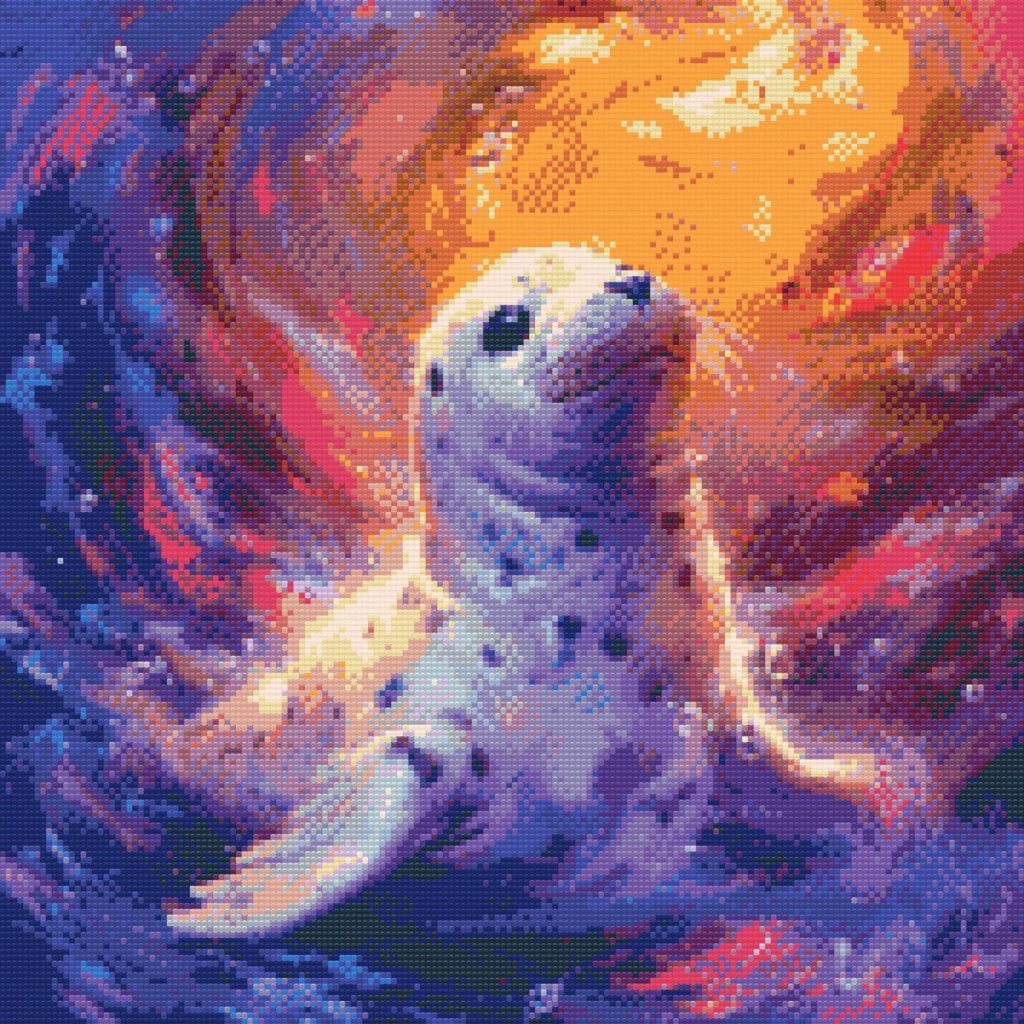 Diamond Painting Kreabutik - Farverig Sæl design