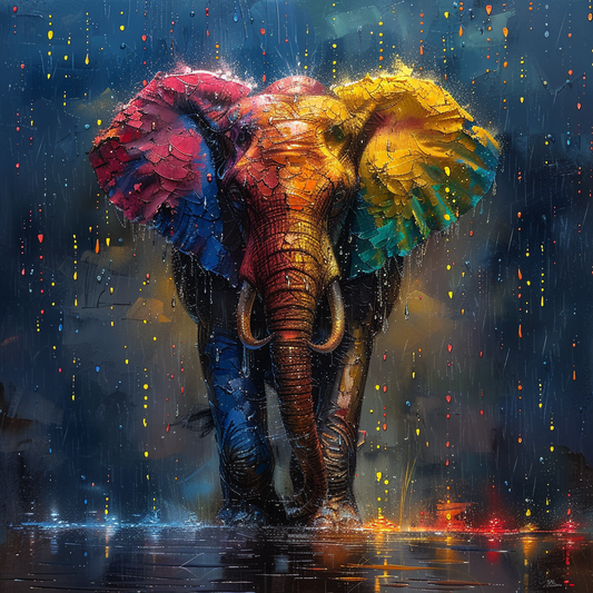 Diamond Painting Kreabutik - Elefant