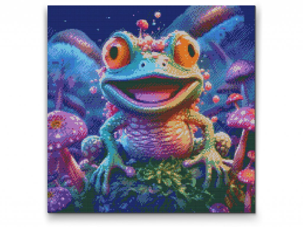 Diamond Painting Farverig Frø Kreabutik