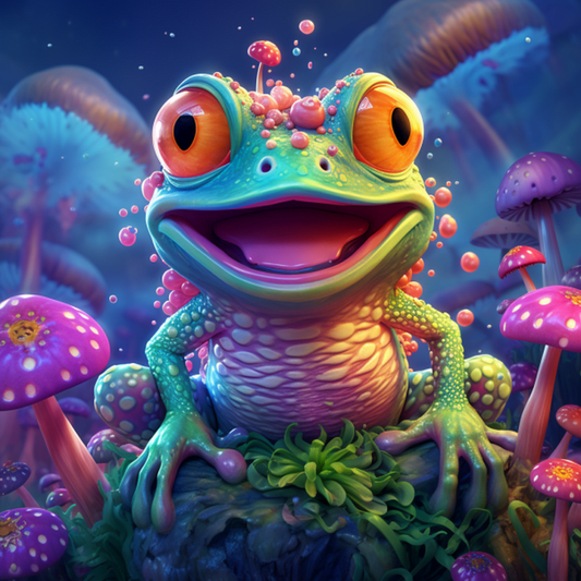 Diamond Painting Farverig Frø