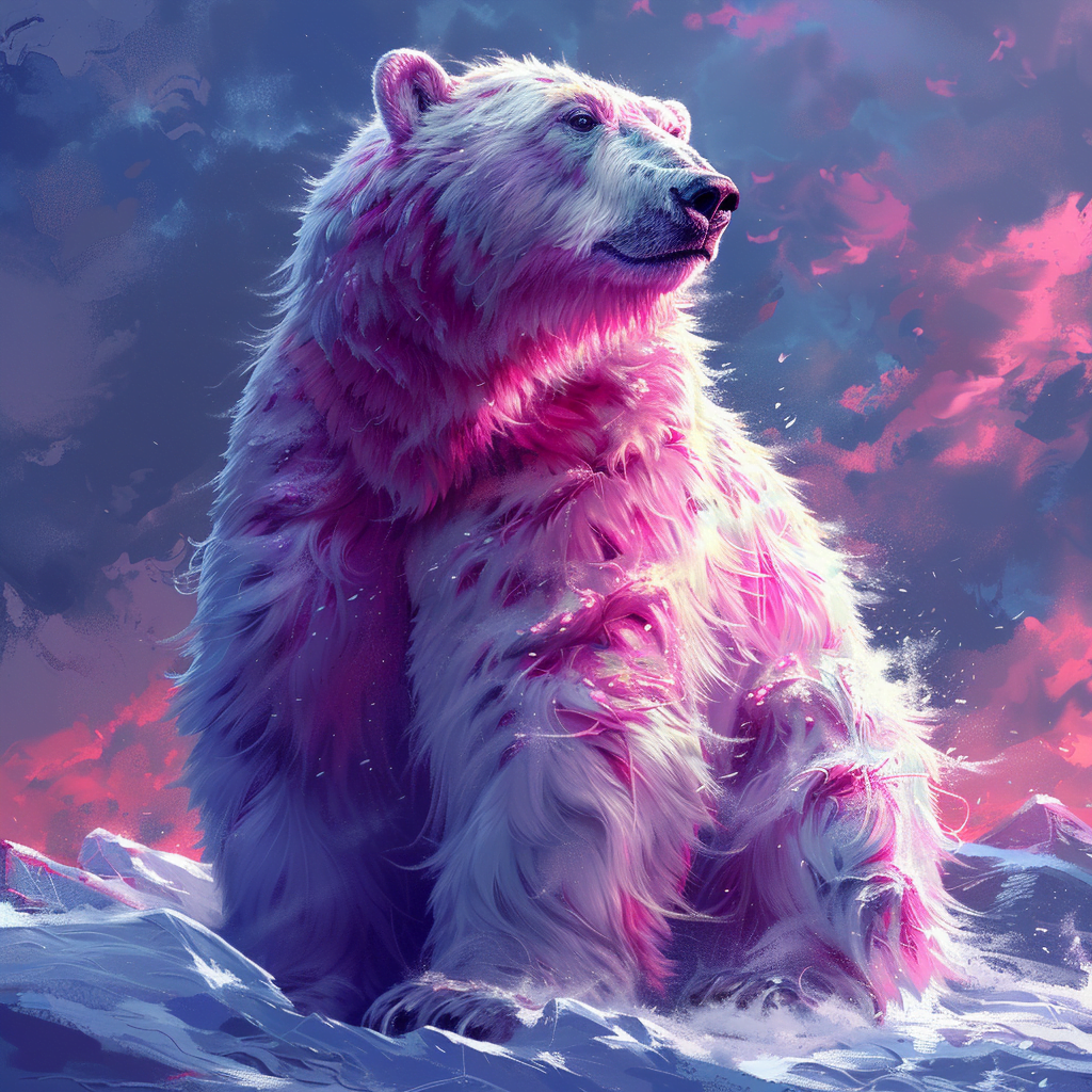 Kreabutik.dk Diamond Painting Farverig Isbjørn