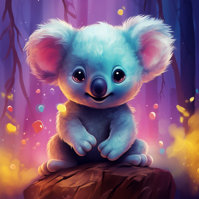 Diamond Painting Farverig Koala