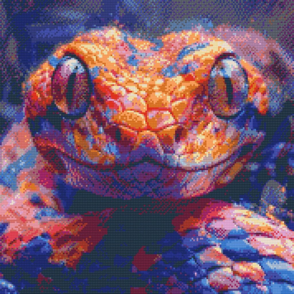 Diamond Painting Kreabutikdk - Farverig slange