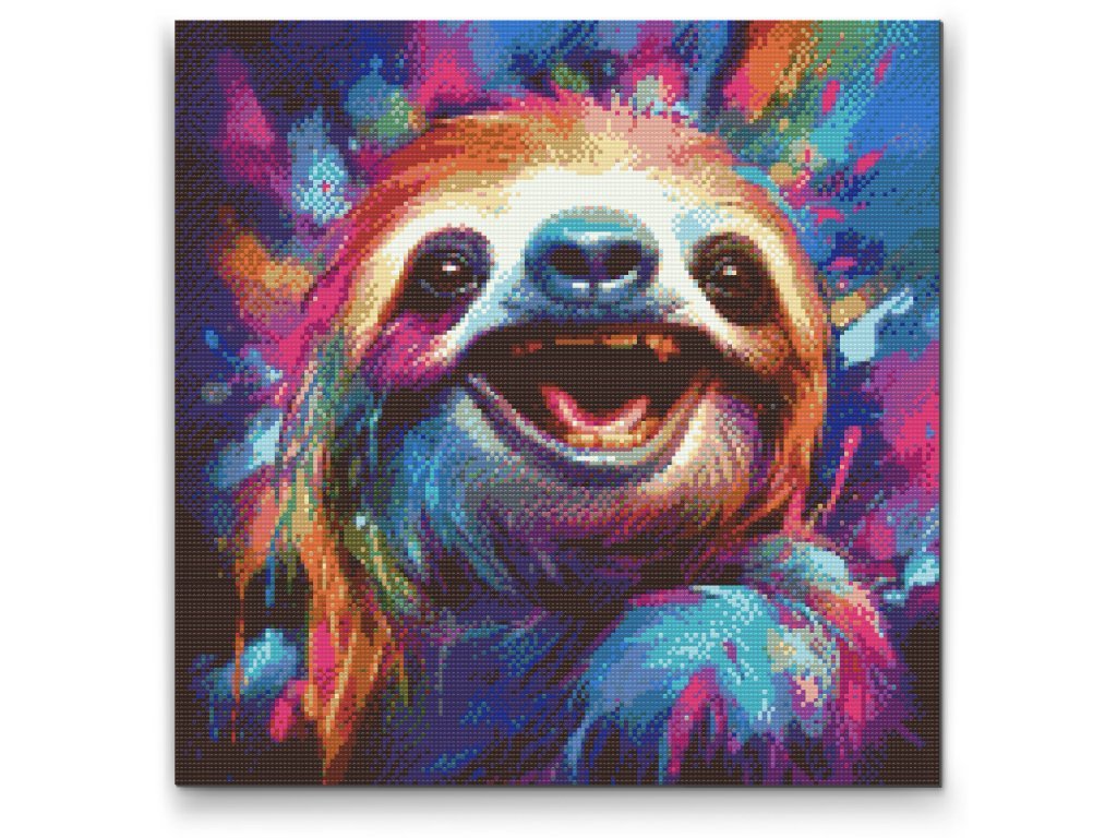 Diamond Painting Farverig Dovendyr - design på lærred