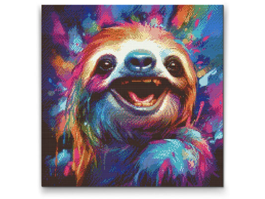 Diamond Painting Farverig Dovendyr - design på lærred