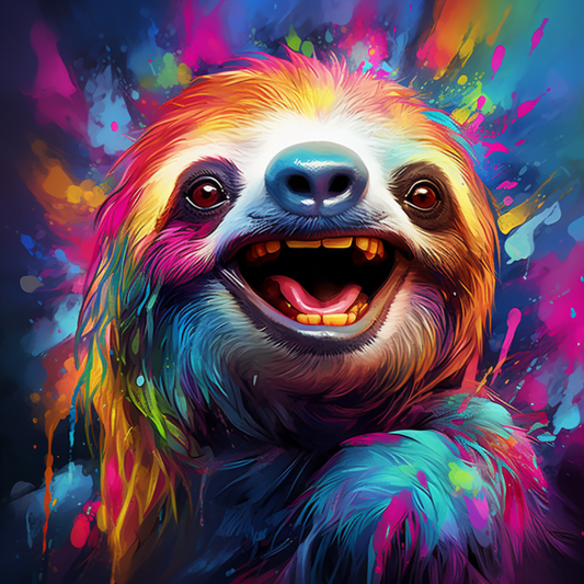 Diamond Painting Farverig Dovendyr