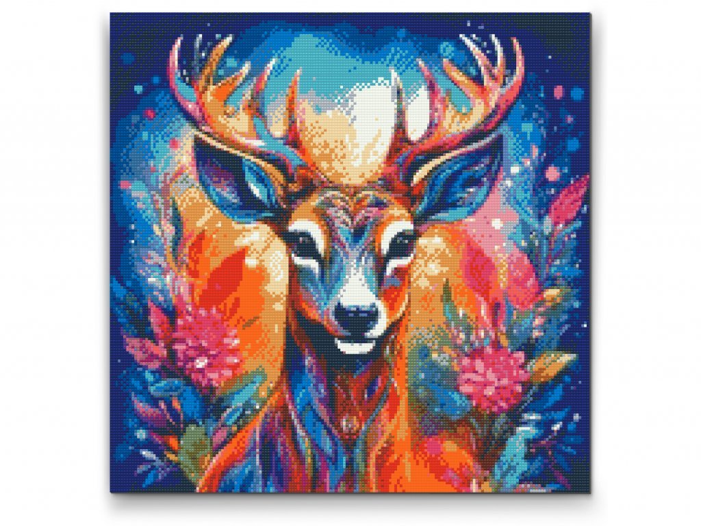 Diamond Painting Kreabutik - Farverige dyr på lærred