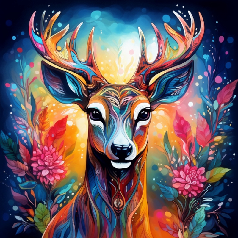 Diamond Painting Kreabutik Farverige dyr