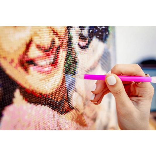 Diamond Paint - Genskab dit foto med diamanter - diamanter sættes på lærred