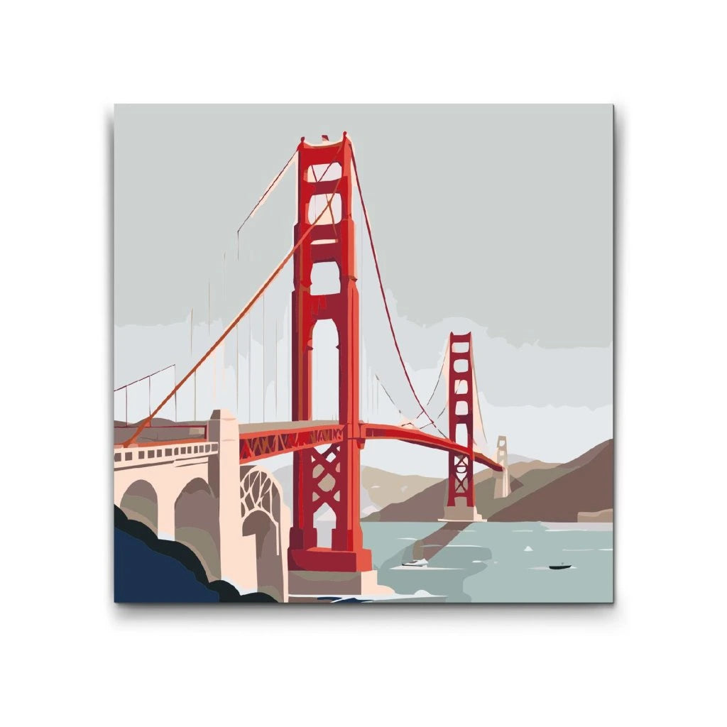 Paint by number - Golden Gate-broen