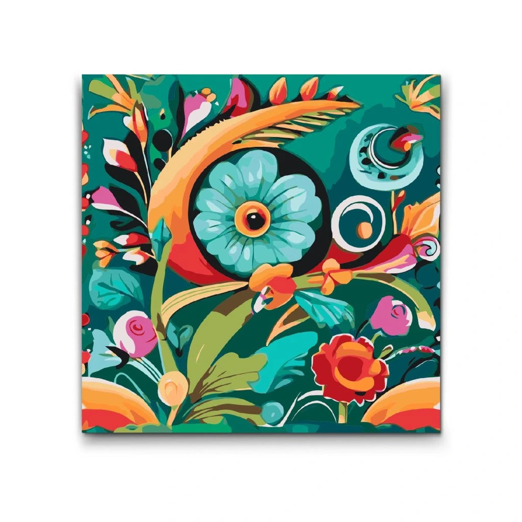 Paint by number - Blomsterøje