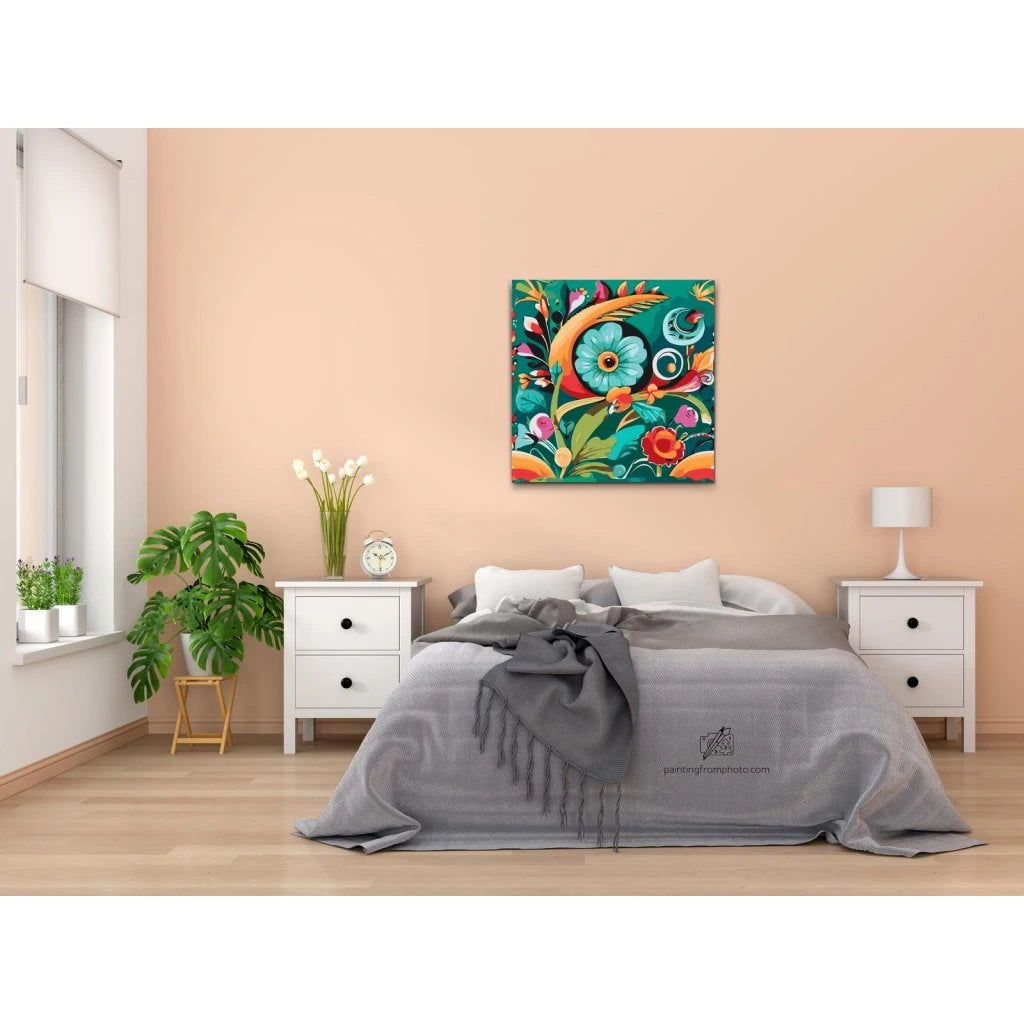 Paint by number - Blomsterøje