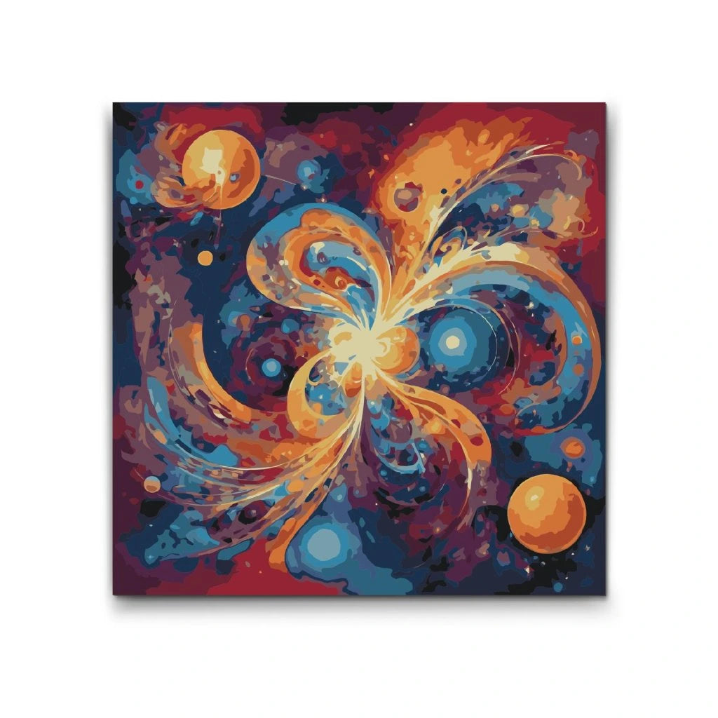 Paint by number - Kosmisk dans af sandformer