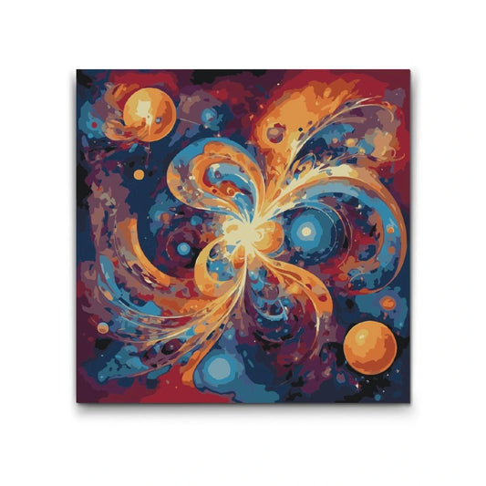 Paint by number - Kosmisk dans af sandformer