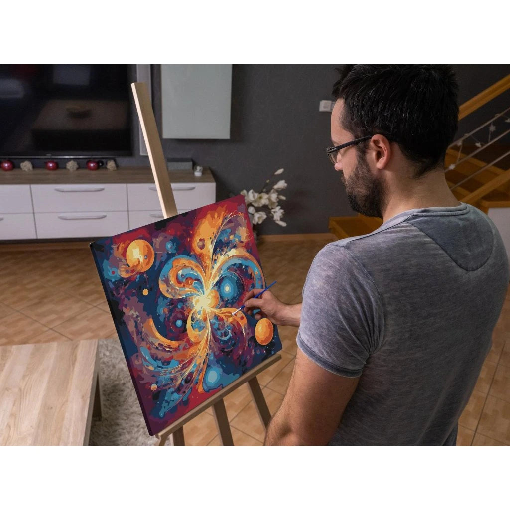 Paint by number - Kosmisk dans af sandformer
